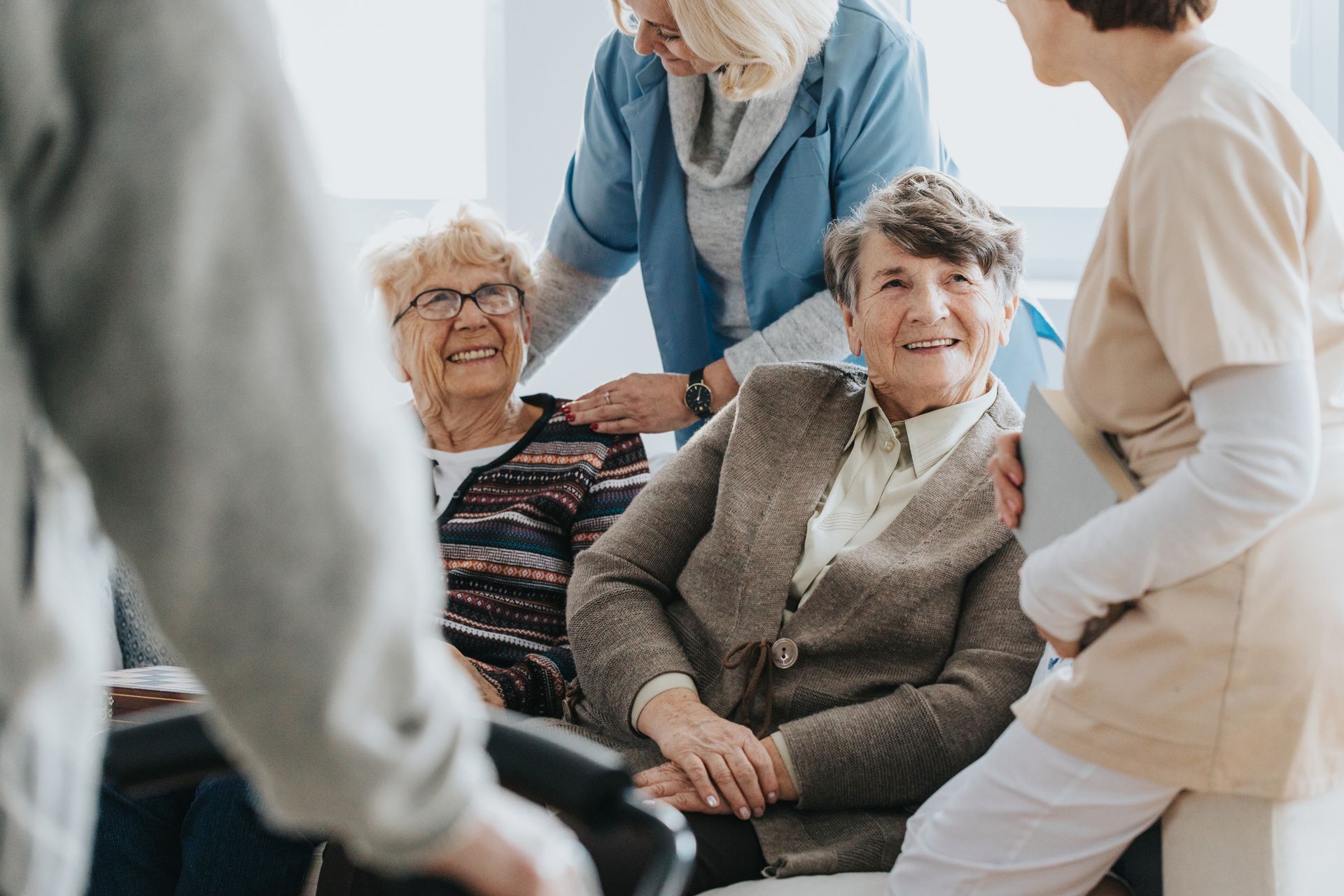 Senior residents enjoying time together